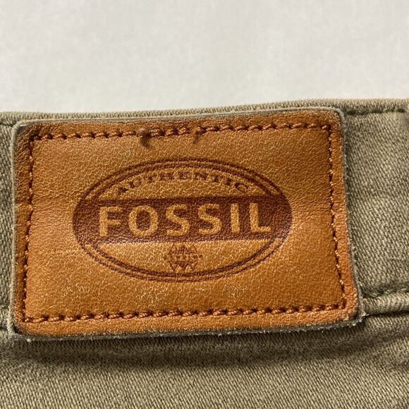 Fossil Vintage Skinny Olive Green jeans 29 - Picture 10 of 10